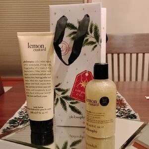 Philosophy Lemon Custard Hydrating Shower Gel and Body Lotion  Set NEW!